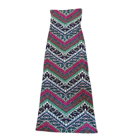 Reign Drop Strapless Printed Maxi Dress – Size L - Picture 1 of 4